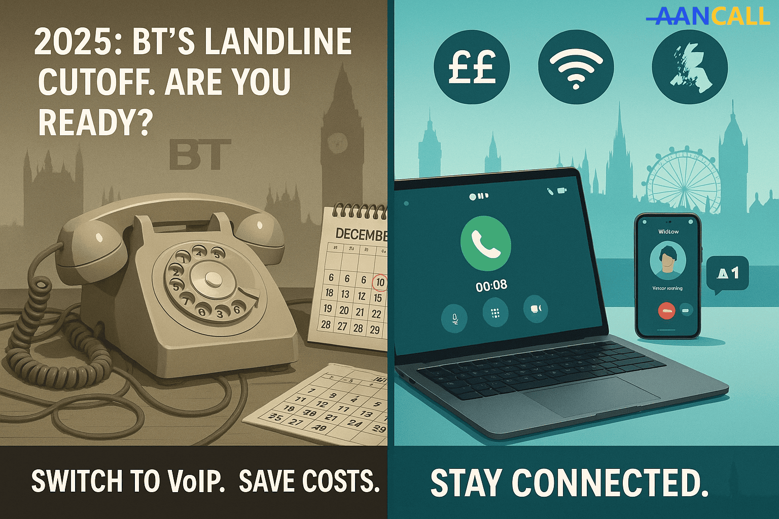 Ditch the Landline for Good: Upgrade Your UK Business to VoIP with Aancall